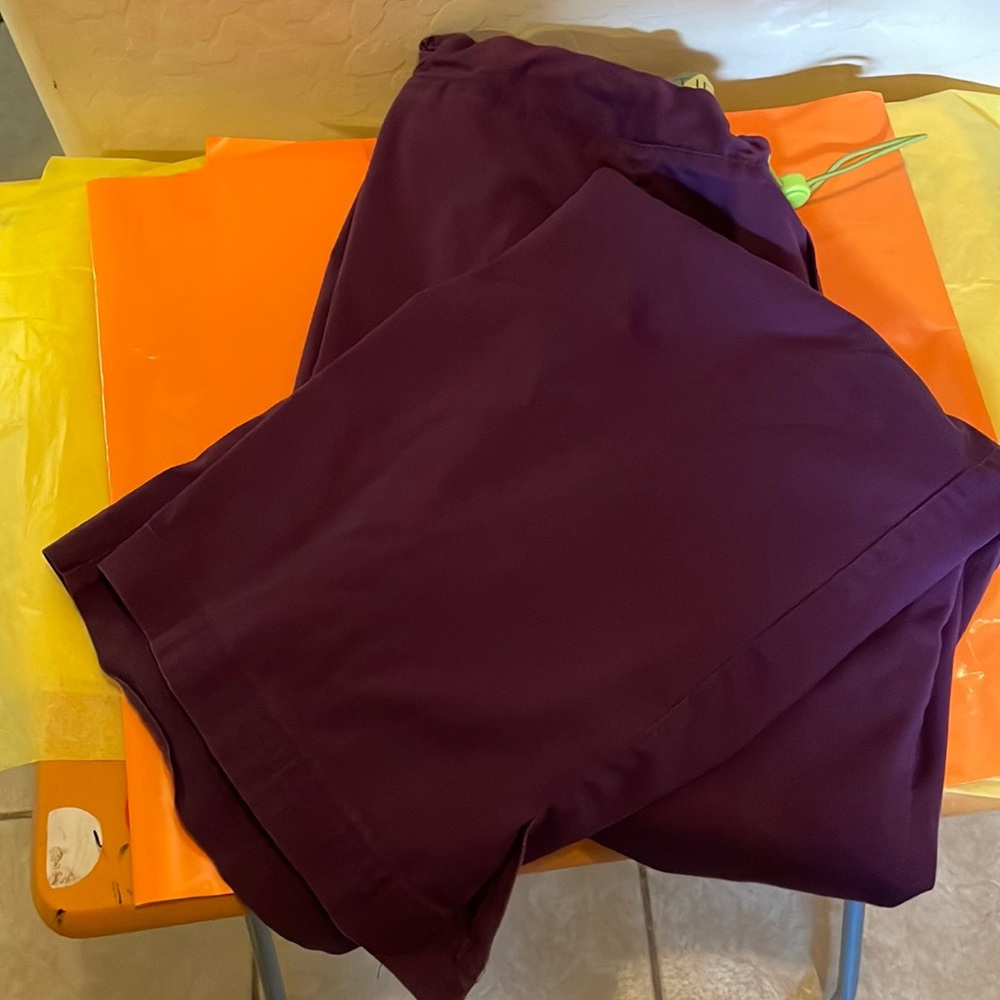 Purple scrub pants